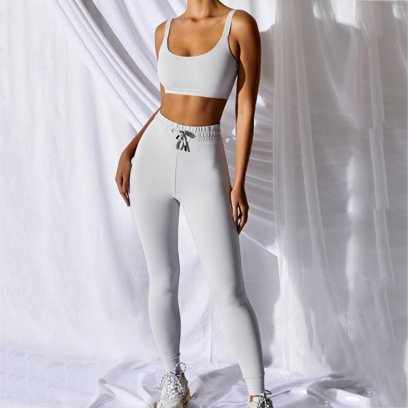Women' Two Piece Pants Fashion Solid Color Women Set Tank Crop Top And Leggings Matching Sportswear Ladies Fitness 2pcs Activewear, Gray
Women' Two Piece Pants Fashion Solid Color Women Set Tank Crop Top And Leggings Matching Sportswear Ladies Fitness 2pcs Activewear, Gray