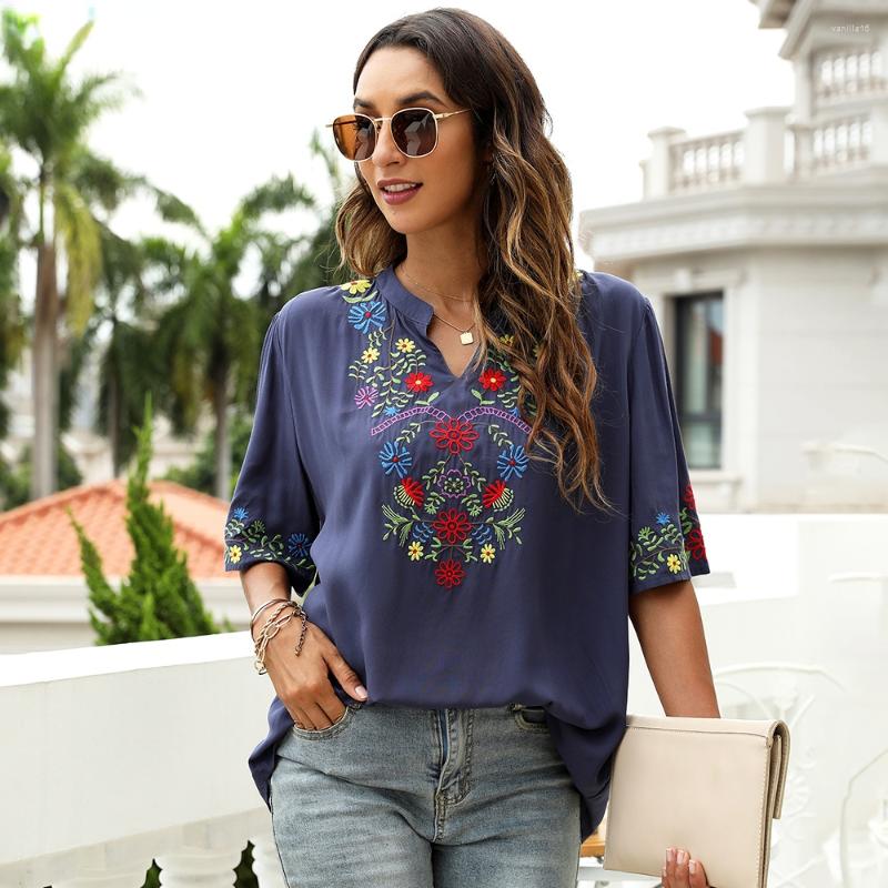 Women' Blouses Le Luz Floral Embroidery Shirt Navy Cotton Summer Boho Mexican Shirts Women 2xl 3xl Ethnic Hippie Woman Ladies Tops, Royal blue
Women' Blouses Le Luz Floral Embroidery Shirt Navy Cotton Summer Boho Mexican Shirts Women 2xl 3xl Ethnic Hippie Woman Ladies Tops, Royal blue