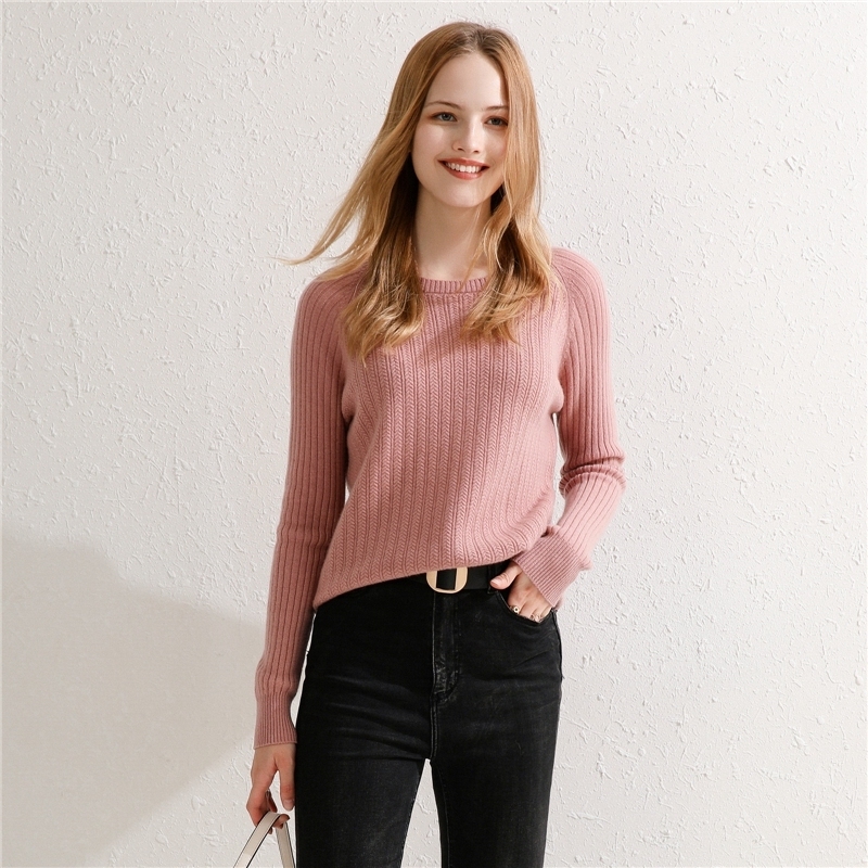 Women's Knits Tees Autumn Women 100 Pure Wool Sweater Cashmere ONeck Pullover Slim Solid Color Knit Bottoming Shirt Plus Size 221007