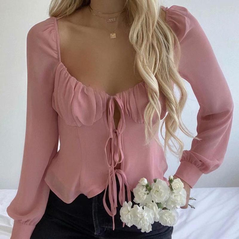 Women' T Shirts Sweet 2022 Tees Women Sexy Long Sleeve Pullover Korean Lady Solid Elegant Square Collar T-Shirts Pink Lace Up Tops
Women' T Shirts Sweet 2022 Tees Women Sexy Long Sleeve Pullover Korean Lady Solid Elegant Square Collar T-Shirts Pink Lace Up Tops