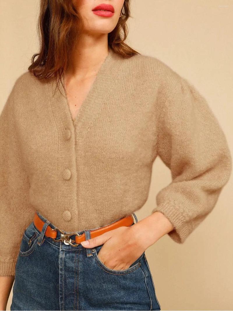 Women's Knits Women Sweater 2022 Autumn And Winter Mohair Blend Bubble Embroidered V-Neck Knitted Cardigan, Gray
Women's Knits Women Sweater 2022 Autumn And Winter Mohair Blend Bubble Embroidered V-Neck Knitted Cardigan, Gray