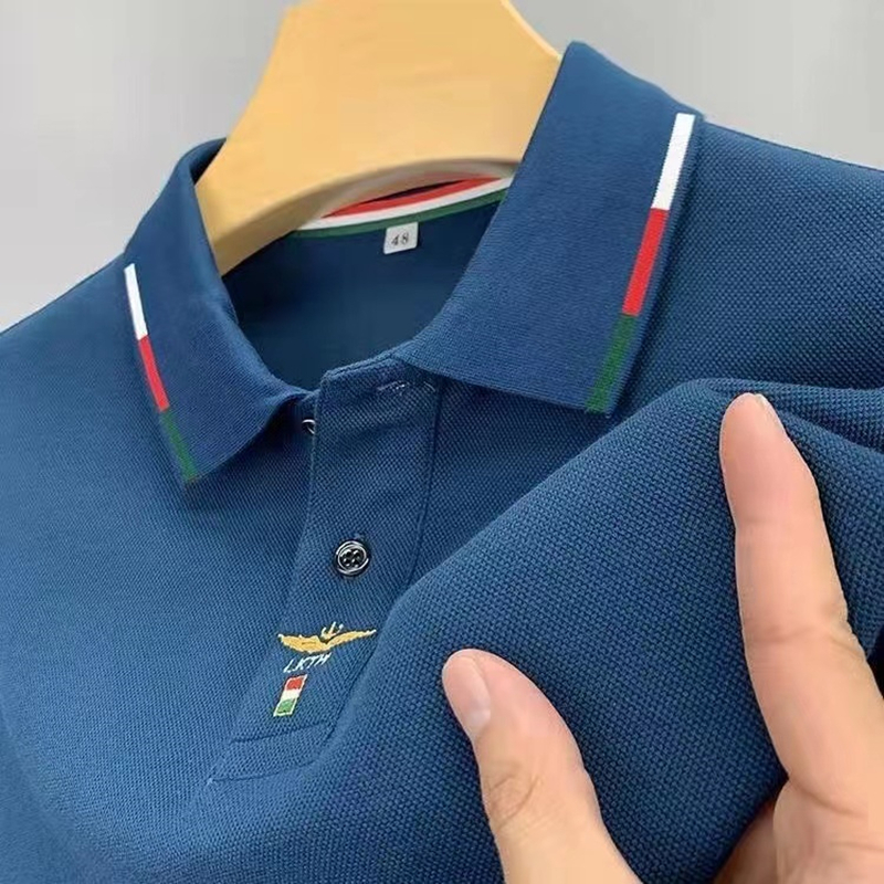 Men's Polos High end designer's 100 cotton polo shirt men's Lapel long sleeve Tshirt spring trend embroidery casual loose top 221006, Blue
Men's Polos High end designer's 100 cotton polo shirt men's Lapel long sleeve Tshirt spring trend embroidery casual loose top 221006, Blue