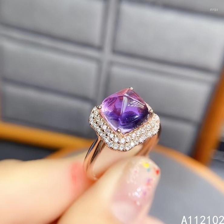 Cluster Rings KJJEAXCMY Fine Jewelry 925 Sterling Silver Inlaid Natural Amethyst Exquisite Girl Ring Support Test Chinese Style
Cluster Rings KJJEAXCMY Fine Jewelry 925 Sterling Silver Inlaid Natural Amethyst Exquisite Girl Ring Support Test Chinese Style