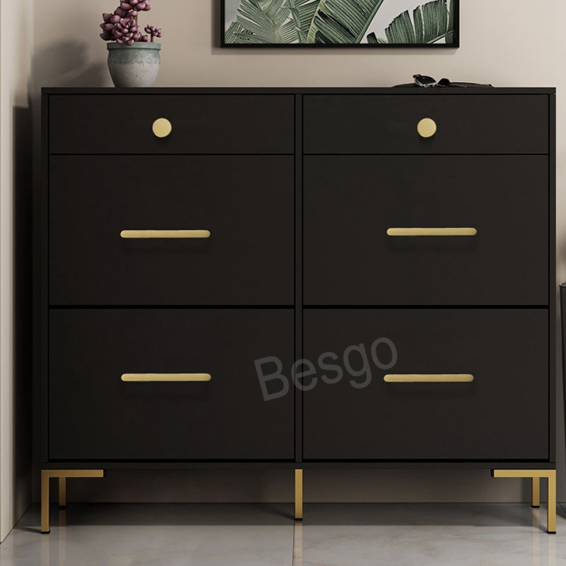 Modern Cabinet Handles Solid Brass Drawer Wardrobe Door Handle Gold Furniture Kitchen Cabinets Pull Handles Home Accessories BH7703 TYJ