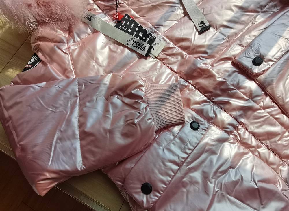 Down Coat Teen Girls Fashion Winter Jackets Warm 12 13 14 years Big Fur Hoodies Black Pink Silver Long Parkas Girl 221007