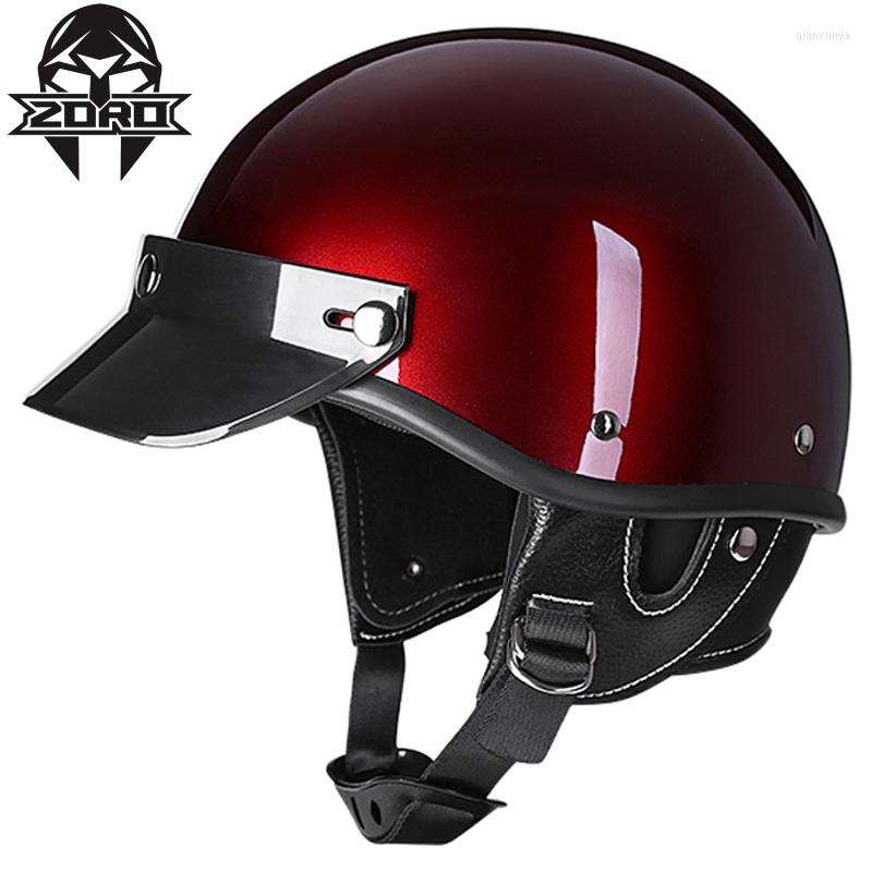 

Motorcycle Helmets Motorbike Helm DOT Motor Helmet Retro Moto Motocross Casco, B1