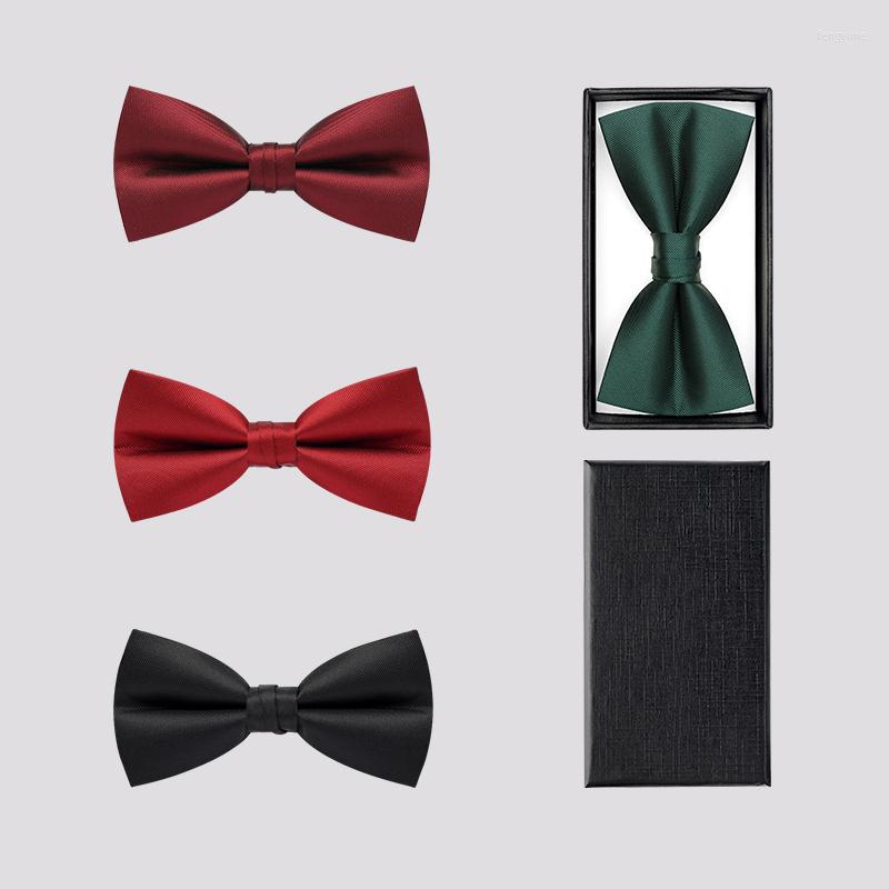 Bow Ties Brand Men's Solid Color Tie High Quality Groom Wedding Party Banquet Butterfly Handkerchief With Gift Box Wine Red
Bow Ties Brand Men's Solid Color Tie High Quality Groom Wedding Party Banquet Butterfly Handkerchief With Gift Box Wine Red