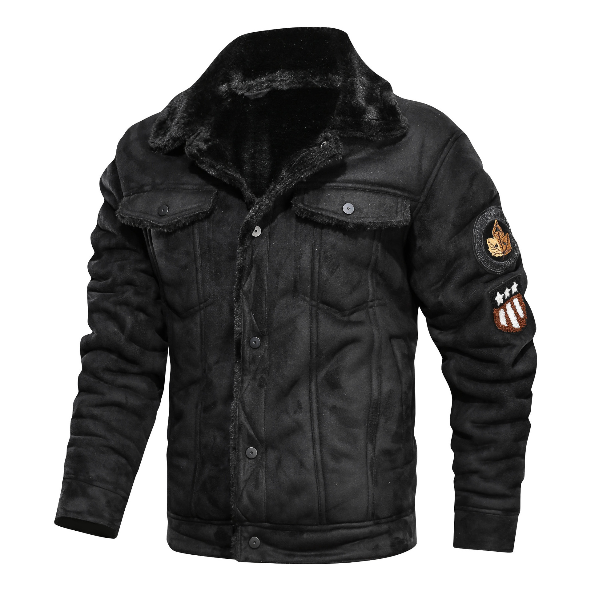 Men's Leather Faux Spring Thick Warm Fleece Jacket Coat Autumn Outwear Casual Military Bomber Motor Biker Jackets 221006