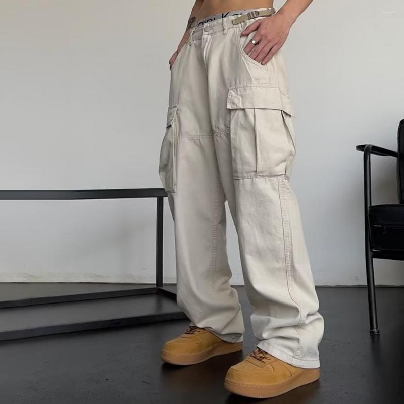 Men's Pants Men Trousers Summer Cargo Solid Color Multi Pockets Hip Hop Vintage Relaxed Fit Overalls For Daily Wear, Black
Men's Pants Men Trousers Summer Cargo Solid Color Multi Pockets Hip Hop Vintage Relaxed Fit Overalls For Daily Wear, Black