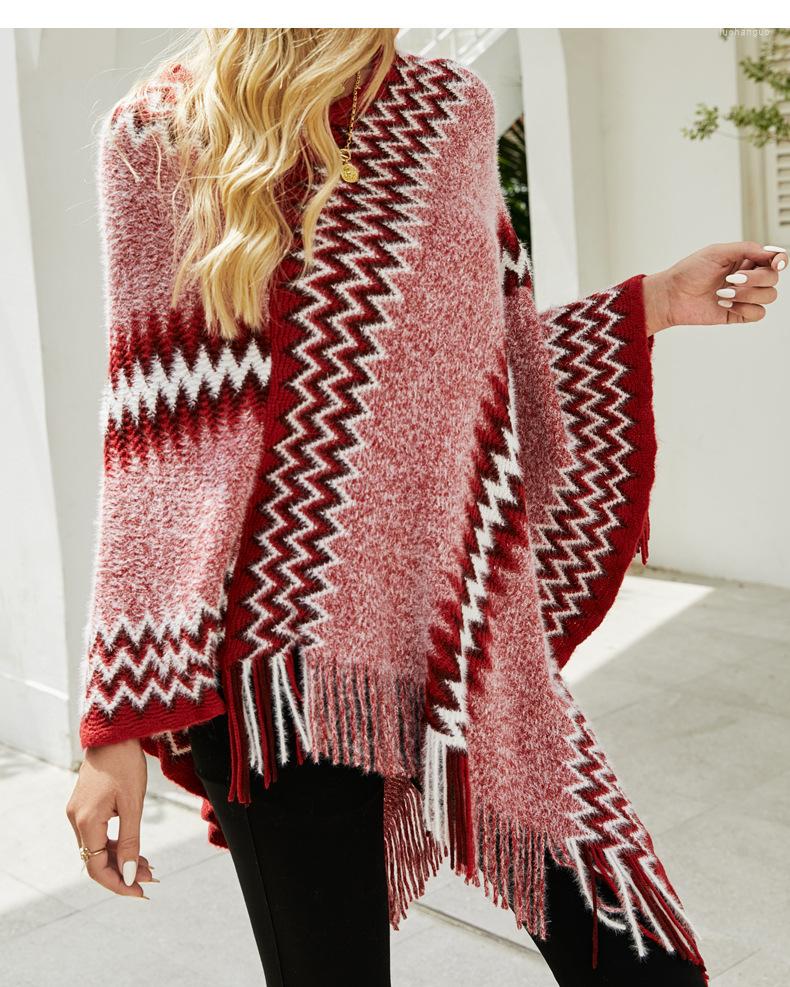 Women's Sweaters Women's Sweater Autumn And Winter 2022 Knitted European Shawl Cloak Tassel Hem, Pink
Women's Sweaters Women's Sweater Autumn And Winter 2022 Knitted European Shawl Cloak Tassel Hem, Pink