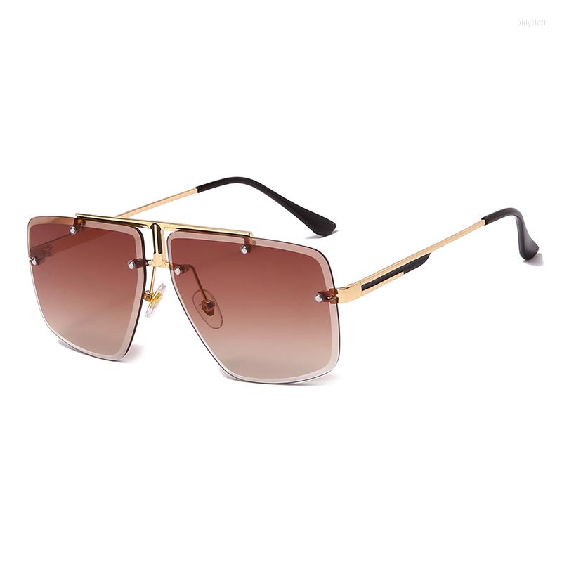 Sunglasses Brand Design Men Rimless Vintage Male Square Sun Glasses Luxury Sunglass UV400 Shades Eyewear Gafas De Sol Hombre
Sunglasses Brand Design Men Rimless Vintage Male Square Sun Glasses Luxury Sunglass UV400 Shades Eyewear Gafas De Sol Hombre