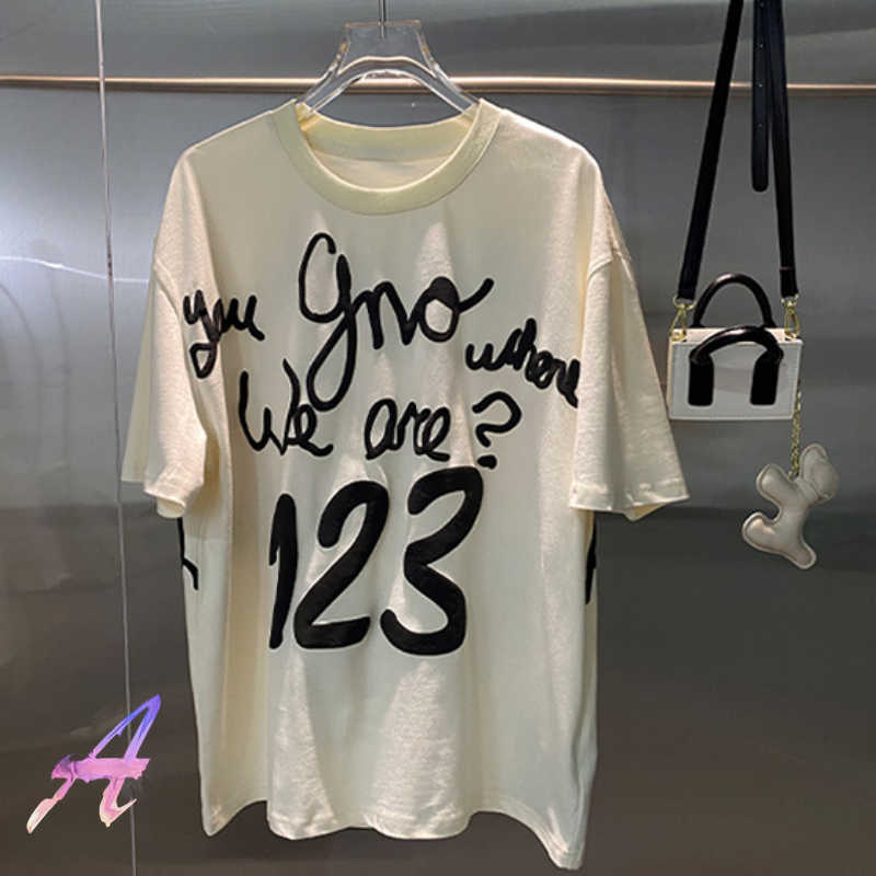 Men's T-Shirts Rrr123 Tshirt Rainbow Gluttonous Snake Retro Short-Sleeved 3 Three-Dimensional Foam Printing Old Oversized T-Shirts T221006