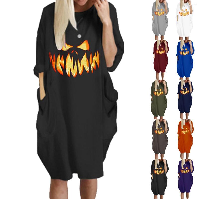 Casual Dresses Women Hallowmas Print Long Sleeve Tunic Pockets Plus Size Shirt Dress Square Collar Floral, Black
Casual Dresses Women Hallowmas Print Long Sleeve Tunic Pockets Plus Size Shirt Dress Square Collar Floral, Black