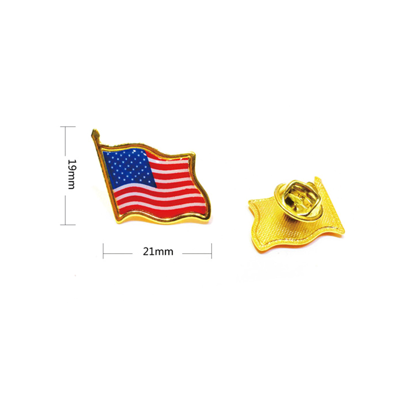 US American Flag Brooch Mini USA Badge Pins Cap Hat Luggage Decorative Brooch