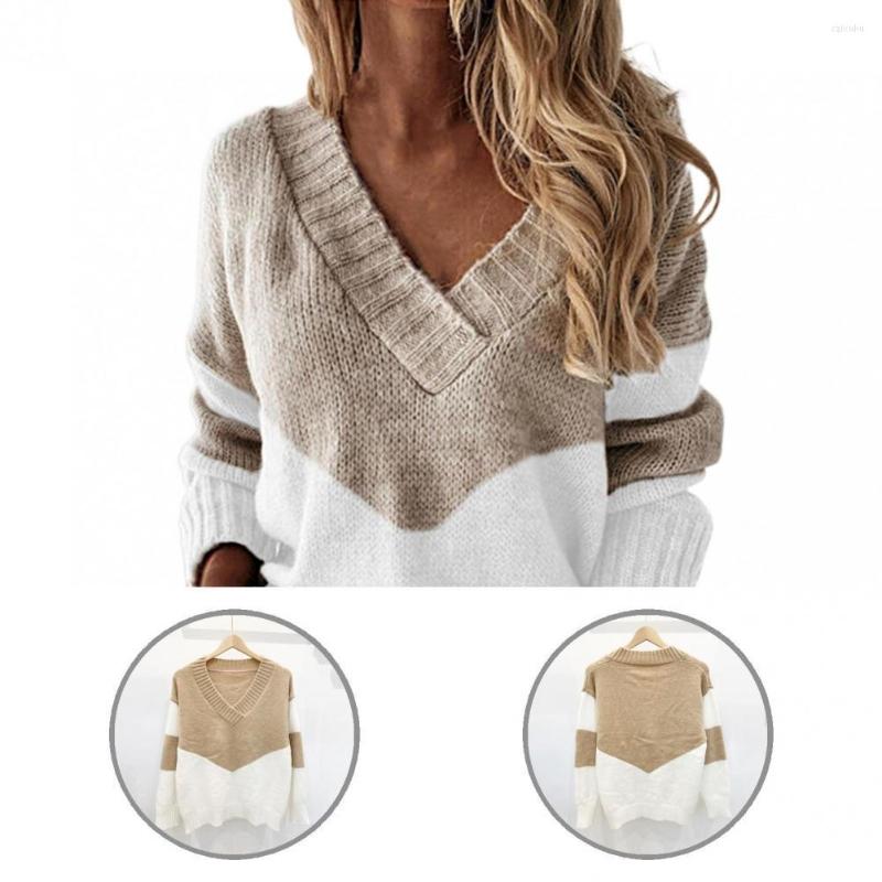 Women' Sweaters Pullover Contrast Color Patchwork Sweater Women Autumn Long Sleeve For Party, Blue
Women' Sweaters Pullover Contrast Color Patchwork Sweater Women Autumn Long Sleeve For Party, Blue