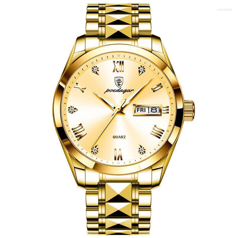 Wristwatches Relogio Masculino Gold Watch Mens Watches Top Golden Quartz Stainless Steel Waterproof Wrist, Se
Wristwatches Relogio Masculino Gold Watch Mens Watches Top Golden Quartz Stainless Steel Waterproof Wrist, Se