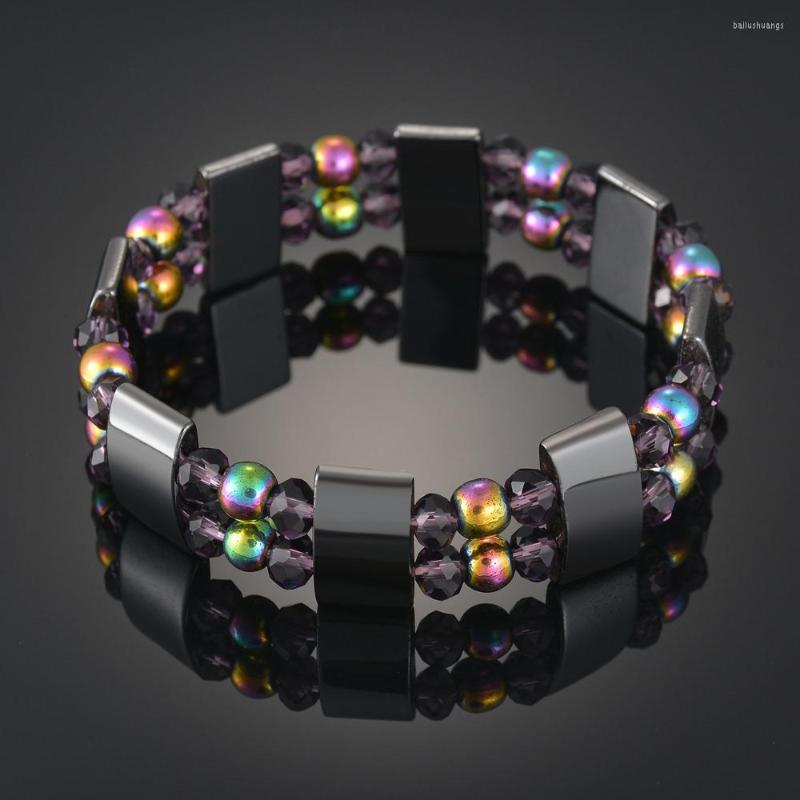 Strand Double Hematite Women's Bracelet Men Purple Crystal Charm Bracelets For Women Color Bead Natural Energy Stone Jewelry
Strand Double Hematite Women's Bracelet Men Purple Crystal Charm Bracelets For Women Color Bead Natural Energy Stone Jewelry