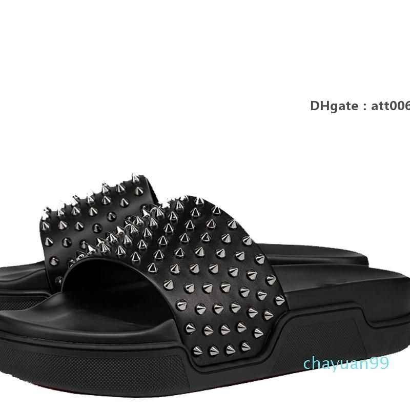 Red-Bottoms Christians Slipper Men Rivets Shoes Red Scuffs Luxurys Sandals Women Designers Flat Slides Flip Flops Paris Summer Beach S I bYR, #0708
Red-Bottoms Christians Slipper Men Rivets Shoes Red Scuffs Luxurys Sandals Women Designers Flat Slides Flip Flops Paris Summer Beach S I bYR, #0708