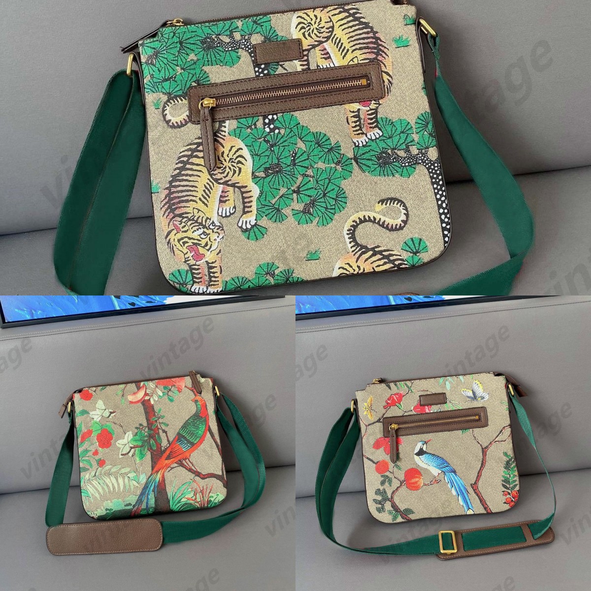 Men Messenger Bags Tiger Duck birds ET Night Courrier Clutch Cross Body Designers Luxurys Shoulder Totes Red&Green Strap Handbag Signature flap Purse 474137 406408
Men Messenger Bags Tiger Duck birds ET Night Courrier Clutch Cross Body Designers Luxurys Shoulder Totes Red&Green Strap Handbag Signature flap Purse 474137 406408