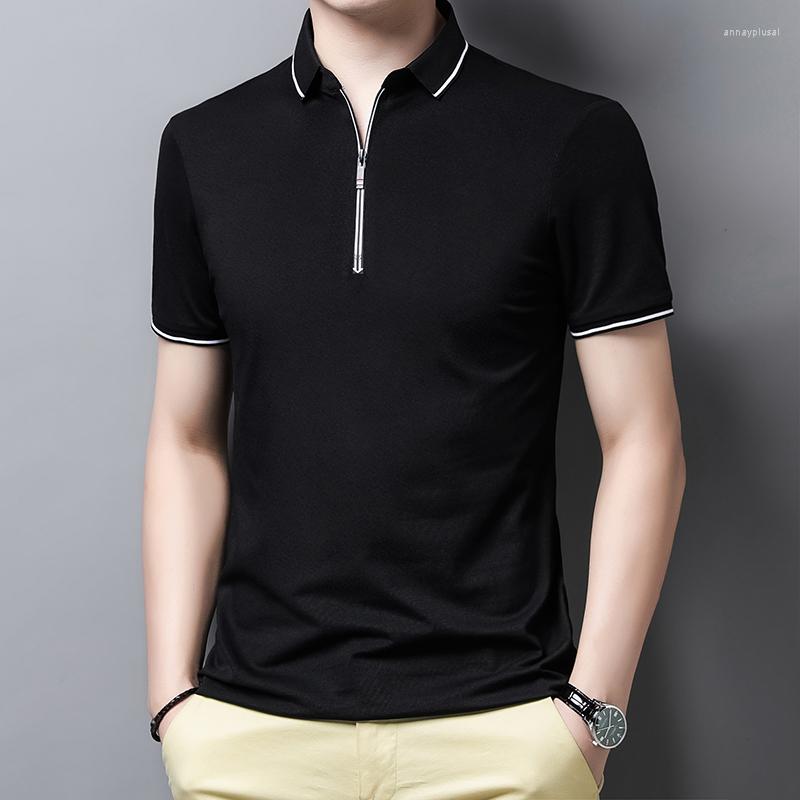 Men's Polos 2022 Male Polo Shirt Short Sleeve Logo High-quality Tops Business Lapel Men's Clothing Cool Slim Fit Zipper Luxury Top, Black
Men's Polos 2022 Male Polo Shirt Short Sleeve Logo High-quality Tops Business Lapel Men's Clothing Cool Slim Fit Zipper Luxury Top, Black