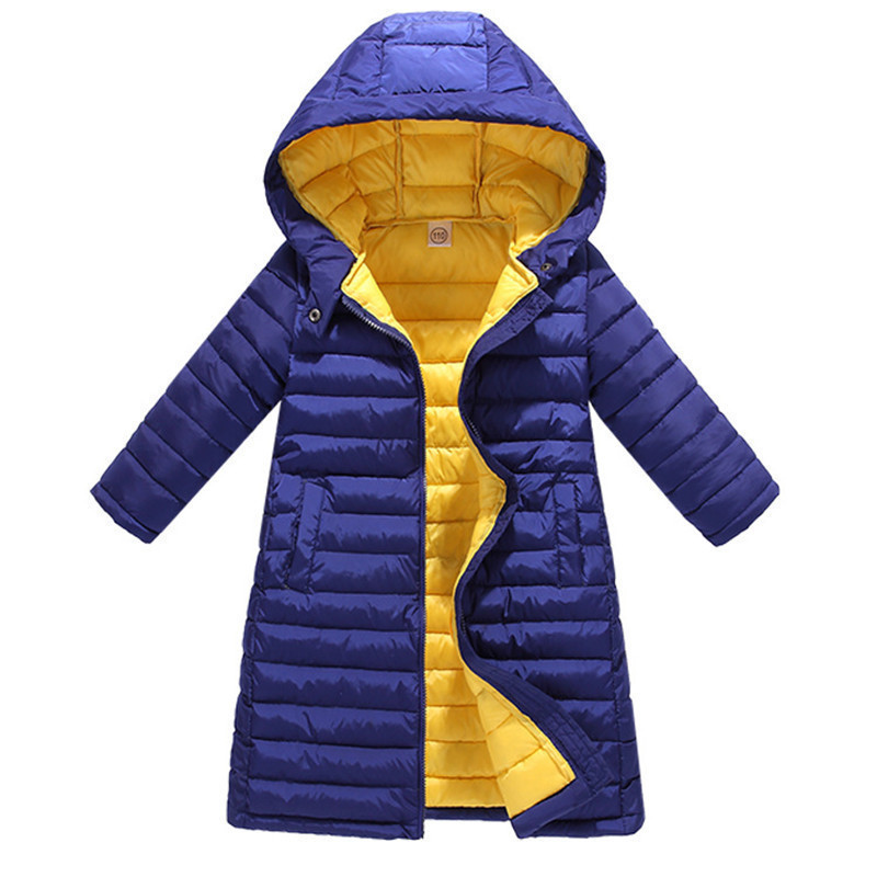 Down Coat Child Girl clothes Jackets for girls children's autumn winter clothing Kid Hooded Thin cotton-padded jacket parka long coat 221007