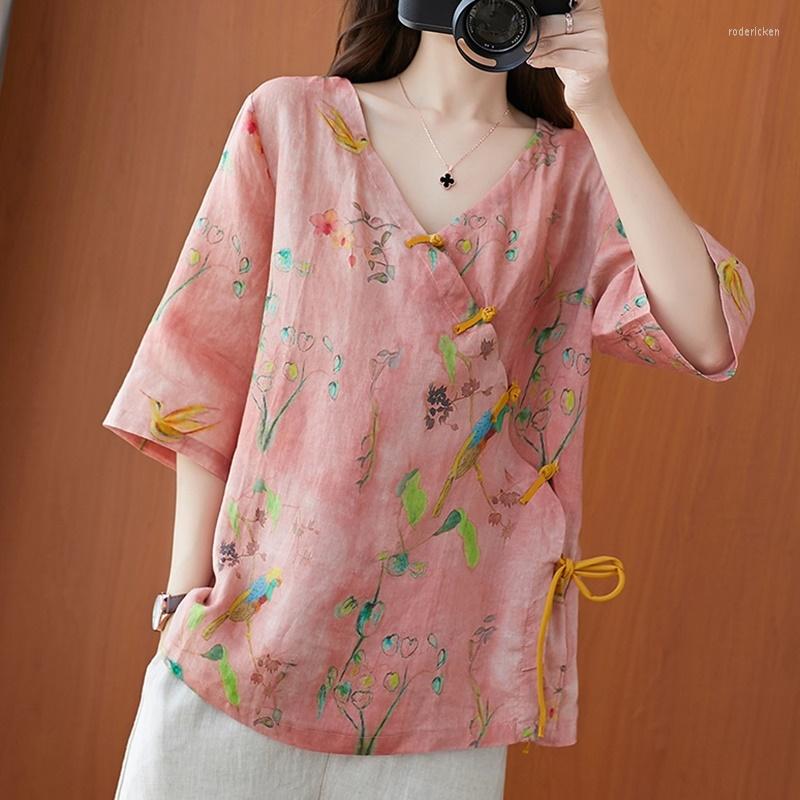 Ethnic Clothing 2022 Traditional Chinese Top Flower Print Hanfu Clothes Oriental Linen Blouse For Women 30889
Ethnic Clothing 2022 Traditional Chinese Top Flower Print Hanfu Clothes Oriental Linen Blouse For Women 30889