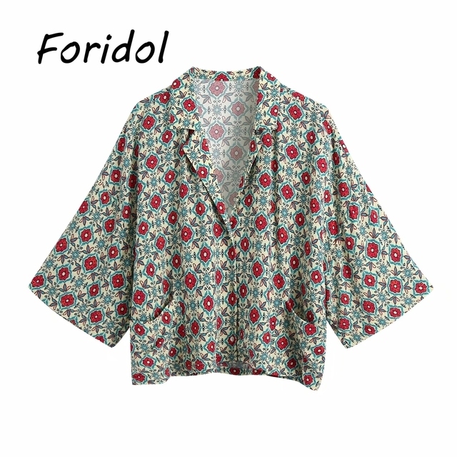 Women's Two Piece Pants Elegant Blouse Pants Sets Two Pieces Jumpsuits Long Sleeve Retro Blouse Shirts Women Female Suits Spring Summer Outfit Pa