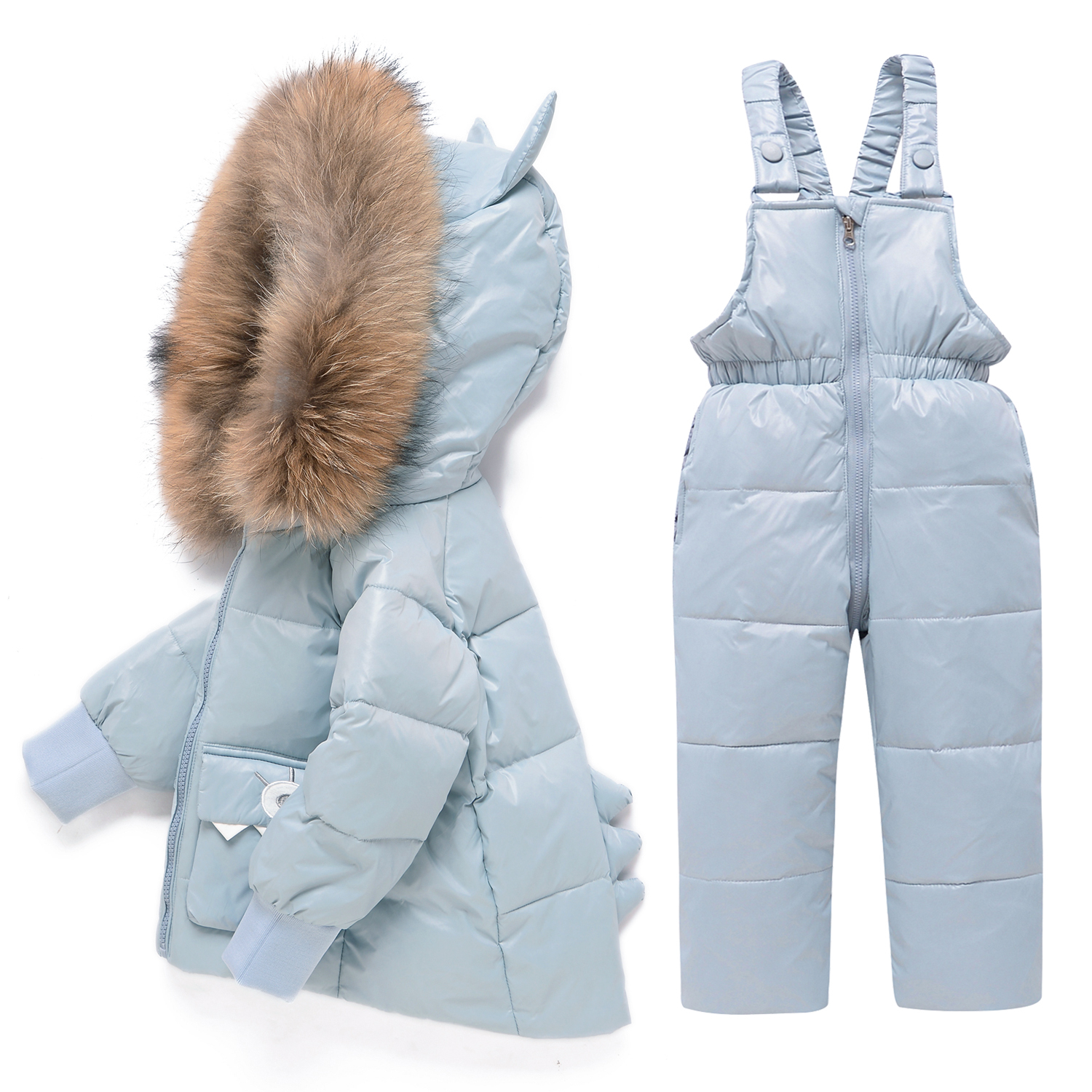 Down Coat Children Clothing Set Hooded Parka Boy Baby Overalls toddler Girl Clothes Winter Warm Down Jacket Kids dinosaur Coat Snowsuit 221007