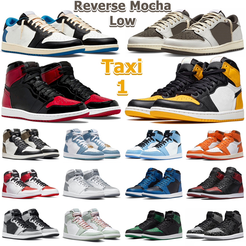 1 High Low OG Basketball Shoes Men Women 1s Dark Reverse Mocha Taxi Patent Bred Stealth Bleached Coral Denim Mens Trainers Sports Sneakers, 31
1 High Low OG Basketball Shoes Men Women 1s Dark Reverse Mocha Taxi Patent Bred Stealth Bleached Coral Denim Mens Trainers Sports Sneakers, 31