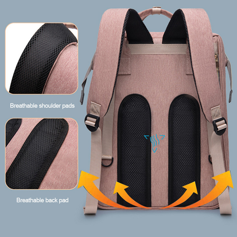 Diaper Bags Folding Mommy Lightweight Portable Crib Bed Largecapacity Baby Backpack Female Outting Mummy 221007