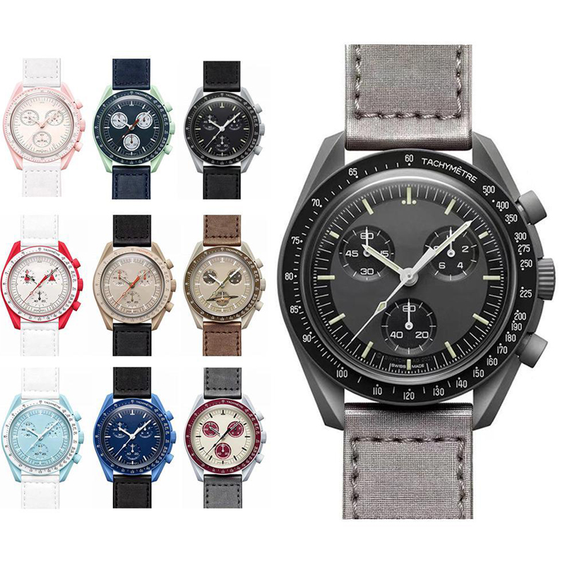 Bioceramic Moonswatch Quarz Chronograph Mens Pluto Watch Mission To Mercury 42mm Nylon Luxury Mars Watch James Montre De Luxe Limited Saturn Master Wristwatches
Bioceramic Moonswatch Quarz Chronograph Mens Pluto Watch Mission To Mercury 42mm Nylon Luxury Mars Watch James Montre De Luxe Limited Saturn Master Wristwatches