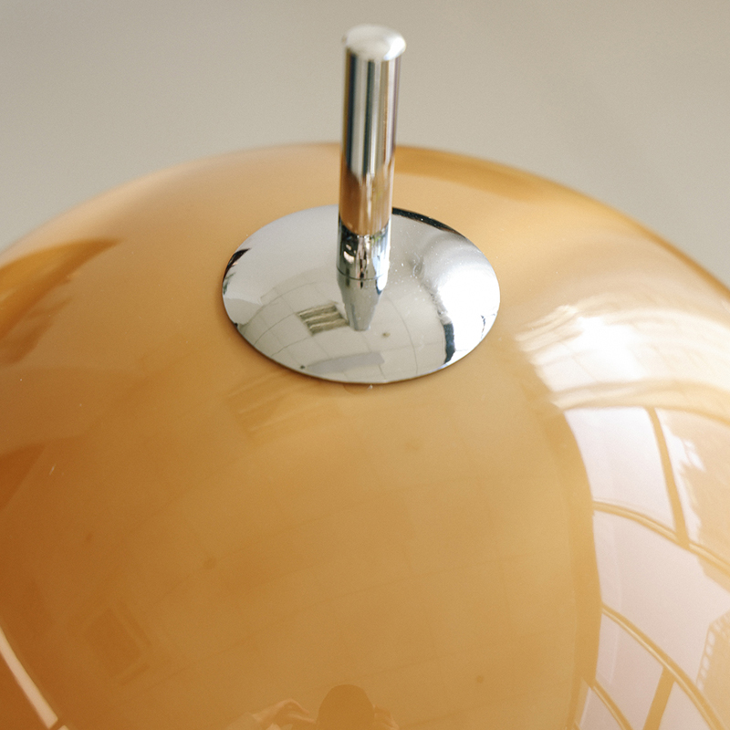 Mushroom Table Lamps Orange White Glass Desk Lamp Living room floor light Bedroom Bedside Decor Light fixture