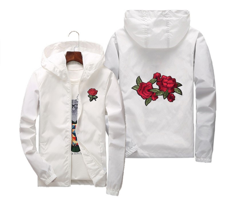 men jacket designer coat puffer hoodie windbreaker womans kid coats jackets mens Hooded long sleeve rose Floral pocket winter coat windbreak White Roses Outwear, 06
men jacket designer coat puffer hoodie windbreaker womans kid coats jackets mens Hooded long sleeve rose Floral pocket winter coat windbreak White Roses Outwear, 06