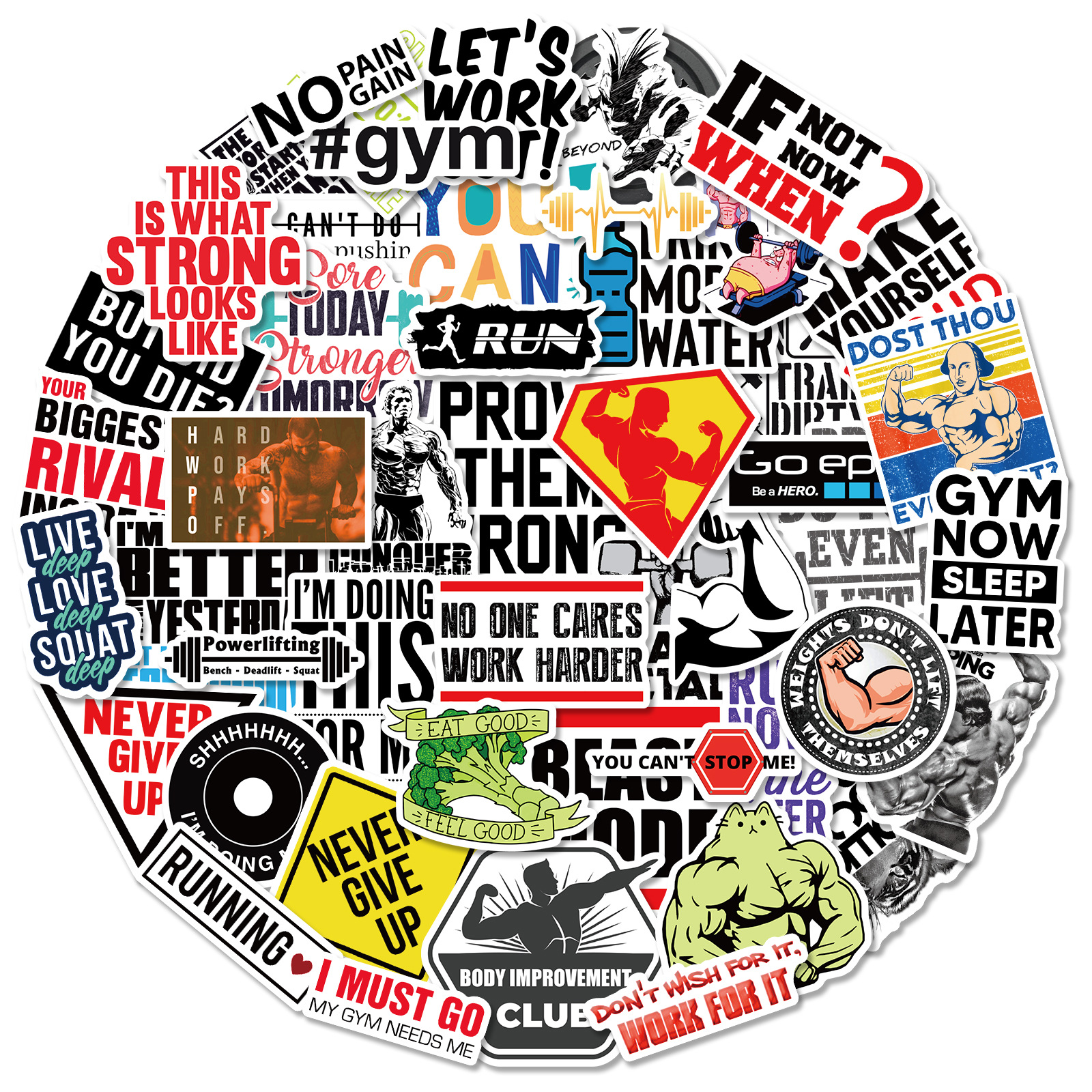 50PCS Mixed Skateboard Stickers Gym Motivation Culture For Car Laptop Pad Bicycle Motorcycle Helmet PS4 Phone DIY Decals Pvc Guitar Sticker, Multi colors
50PCS Mixed Skateboard Stickers Gym Motivation Culture For Car Laptop Pad Bicycle Motorcycle Helmet PS4 Phone DIY Decals Pvc Guitar Sticker, Multi colors