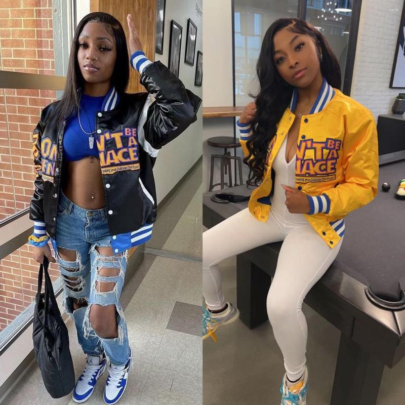 Women' Jackets Varsity Baseball Jacket Winter Clothes Women 2022 Racing Bomber Oversize Letterman Cyber Y2K Streetwear Autumn Coat, Black
Women' Jackets Varsity Baseball Jacket Winter Clothes Women 2022 Racing Bomber Oversize Letterman Cyber Y2K Streetwear Autumn Coat, Black