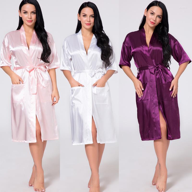 Women' Sleepwear Women' Women' Sexy Robe Silk Kimono Bathrobe Summer Thin Solid Color Cardigan Pajamas Ladies' Dresses, Red
Women' Sleepwear Women' Women' Sexy Robe Silk Kimono Bathrobe Summer Thin Solid Color Cardigan Pajamas Ladies' Dresses, Red