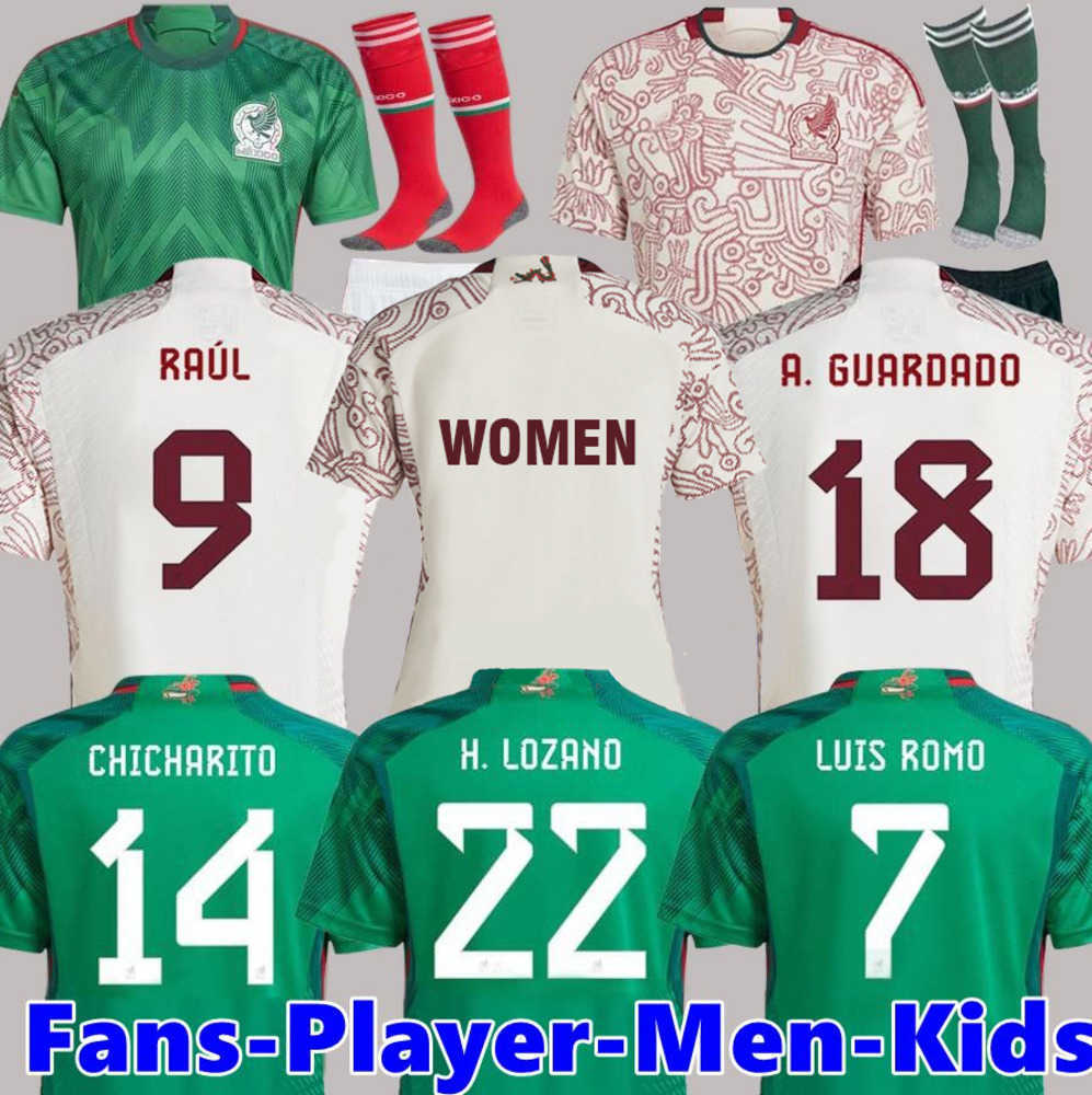 22 23 Mexico soccer jerseys player fans version H.LOZANO CHICHARITO RAUL G DOS SANTOS WORLD CUP GUARDADO football shirt men kids sets, Away+player
22 23 Mexico soccer jerseys player fans version H.LOZANO CHICHARITO RAUL G DOS SANTOS WORLD CUP GUARDADO football shirt men kids sets, Away+player