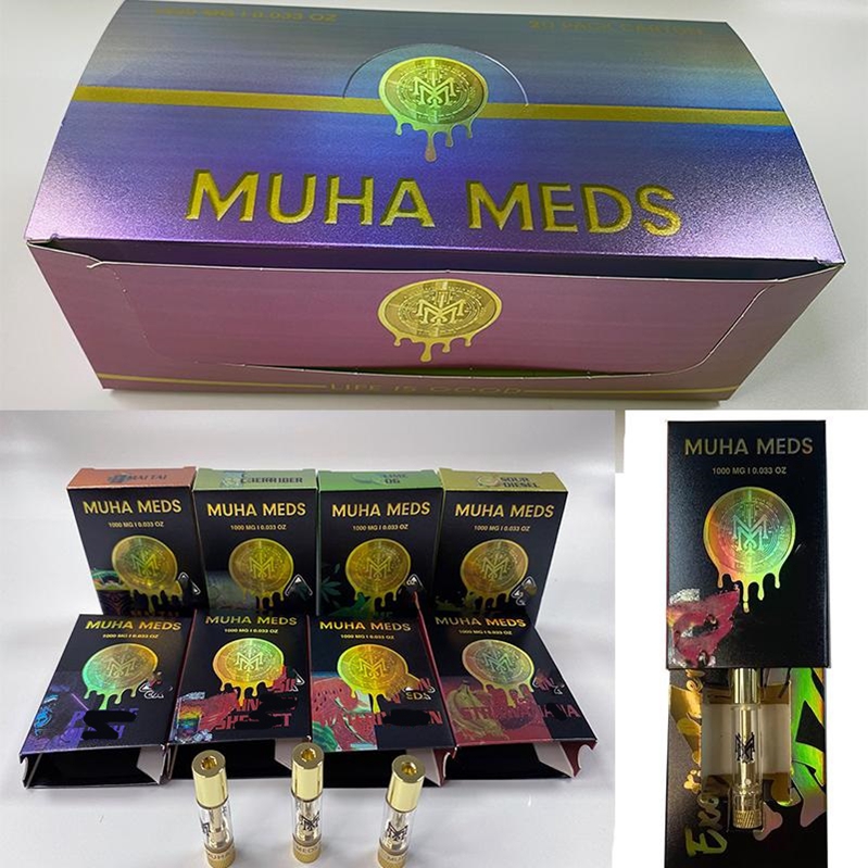 Muha Meds Carts Ceramic Coil Atomizer Vape Cartridges 0.8ml 1.0ml Empty Atomizer 510 Thread Thick Oil Cartridge with Packaging
Muha Meds Carts Ceramic Coil Atomizer Vape Cartridges 0.8ml 1.0ml Empty Atomizer 510 Thread Thick Oil Cartridge with Packaging