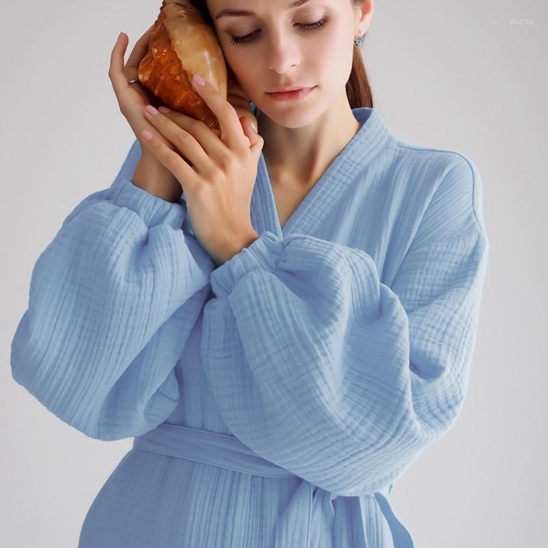 Women' Sleepwear Women' Soft Cotton Long Kimono Robe Women Nightgown Home Dressing Gown Loungewear Lantern Sleeve Bathrobe Nightwear, Brown
Women' Sleepwear Women' Soft Cotton Long Kimono Robe Women Nightgown Home Dressing Gown Loungewear Lantern Sleeve Bathrobe Nightwear, Brown