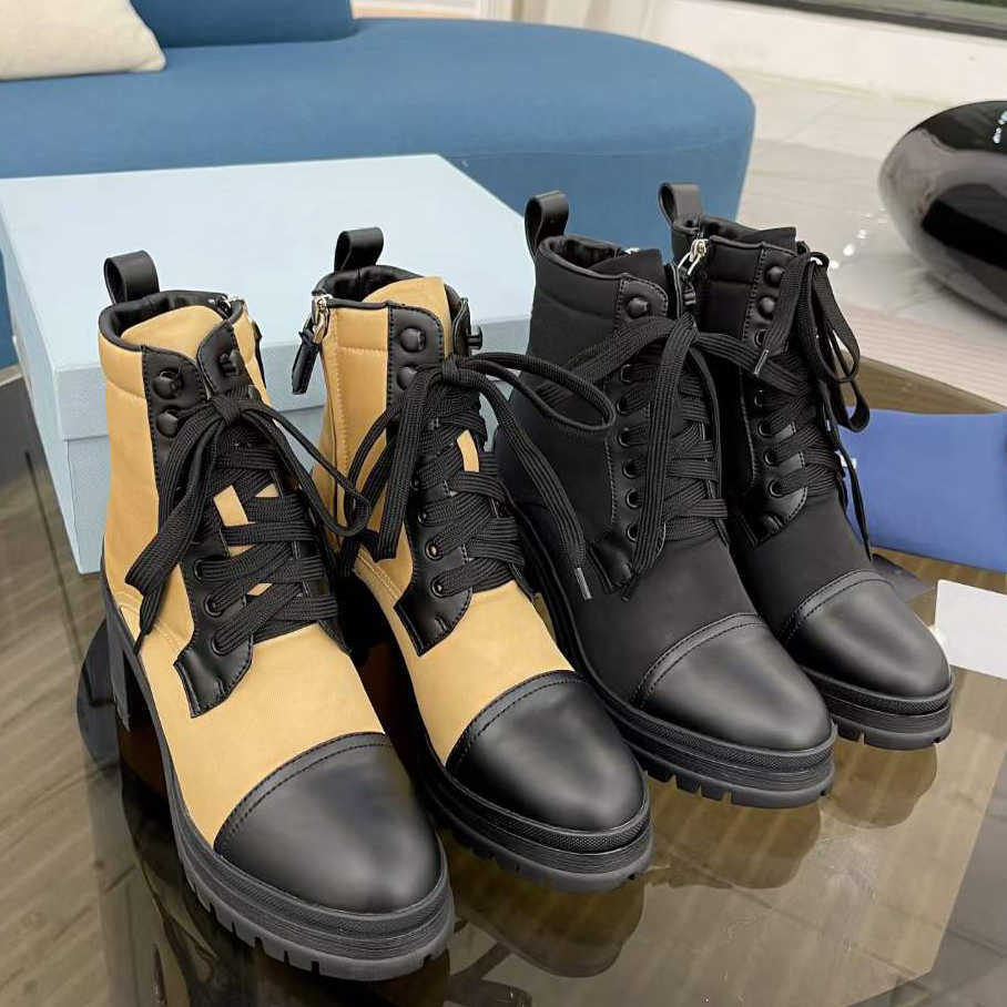 Designer Plaque Boots Lace Up platform Ankle Boot Women Nylon Real Leather Combat Boots High Heel Winter Boot 7.5cm 9.5cm With Box NO256
Designer Plaque Boots Lace Up platform Ankle Boot Women Nylon Real Leather Combat Boots High Heel Winter Boot 7.5cm 9.5cm With Box NO256