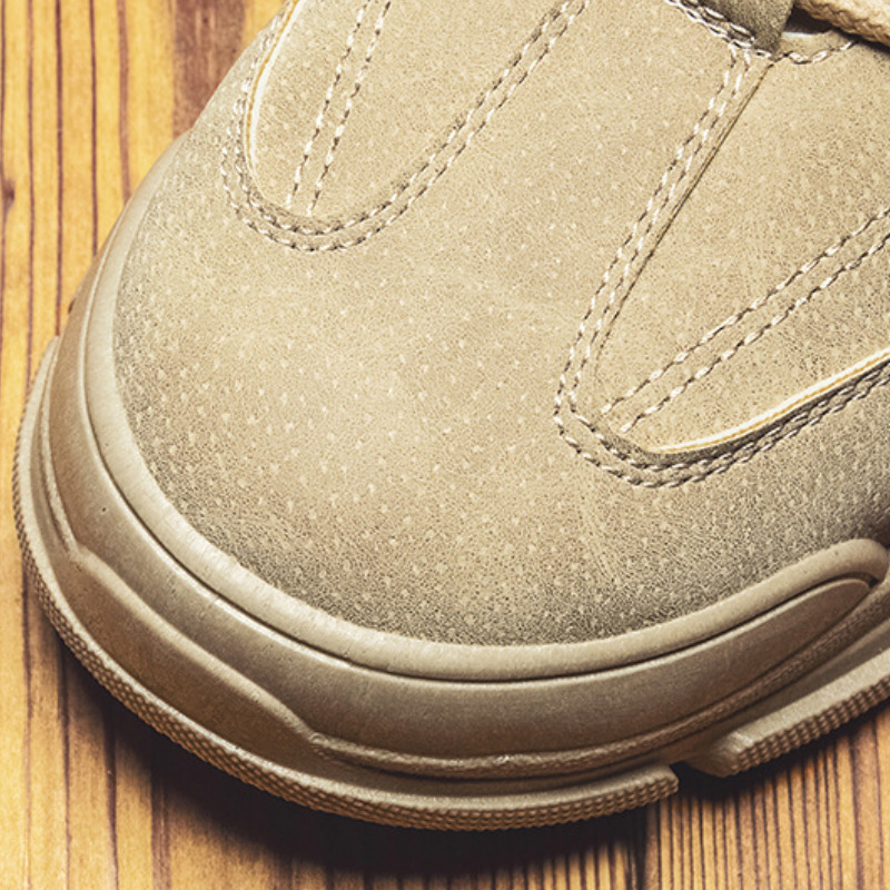 Boots Men Casual Boots Platform Sneakers Leather Sneakers Work Shoes Male Vulcanized Travel Running Walking Moccasins Shoe 221008