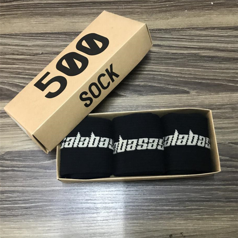 Mens Socks Fashion 500 Style Crew Male Street Hip Hop Match Tidal Youth Men and Women Plus Size 3 PairsBox 221007