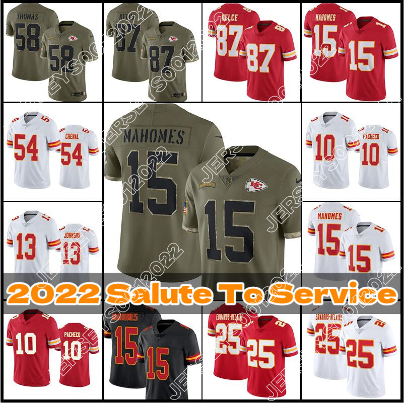 Jersey Men Patrick Mahomes Chiefes Football Travis Kelce Nick Bolton Trent McDuffie JuJu Smith-Schuster Justin Reid Edwards-Helaire Custom 2022 Salute To Service, Custom men 2022 new (q z)
Jersey Men Patrick Mahomes Chiefes Football Travis Kelce Nick Bolton Trent McDuffie JuJu Smith-Schuster Justin Reid Edwards-Helaire Custom 2022 Salute To Service, Custom men 2022 new (q z)