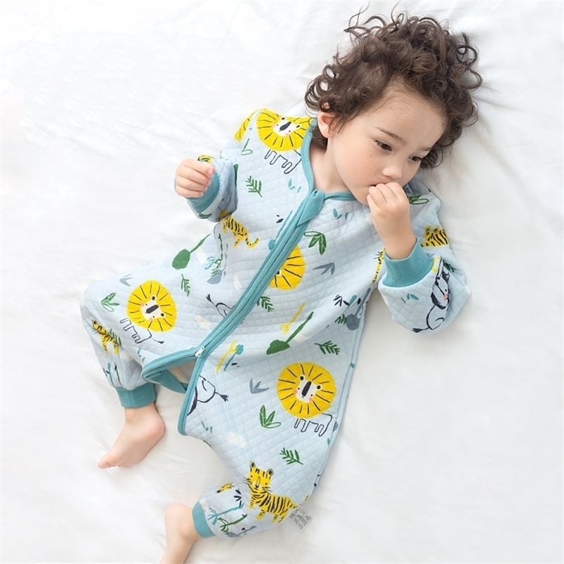 Sleeping Bags Baby Bag Cartoon Infantil Spring Autumn For Cotton Toddler Sleep Sack Kids Slaapzak Bed Soft Children Pajamas Jumpsuit 221007