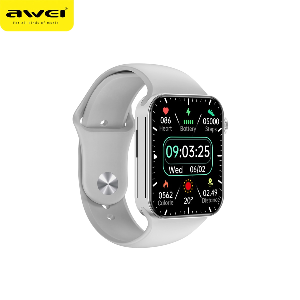 

AWEI H15 Smart Sport Accessories Smartwatch Fitness Bracelet Blood Pressure Heart Rate Monitor Cardio Bracelet Men Women For Ios Android