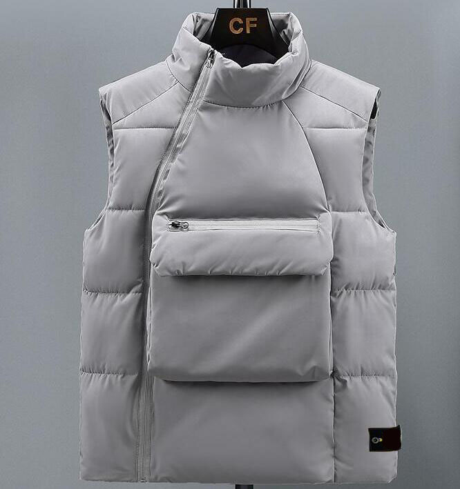 2022 winter vest men's Coats women's fashion casual thickened warmth stand-up collar cotton vest large size Outerwear, Stonegray
2022 winter vest men's Coats women's fashion casual thickened warmth stand-up collar cotton vest large size Outerwear, Stonegray