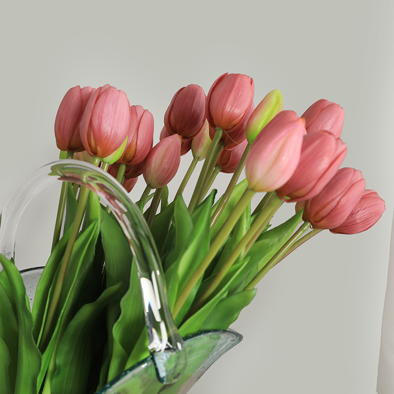 Wedding Flowers 5 Heads Artificial Tulips bouquet Flower for Home Wedding Decorations