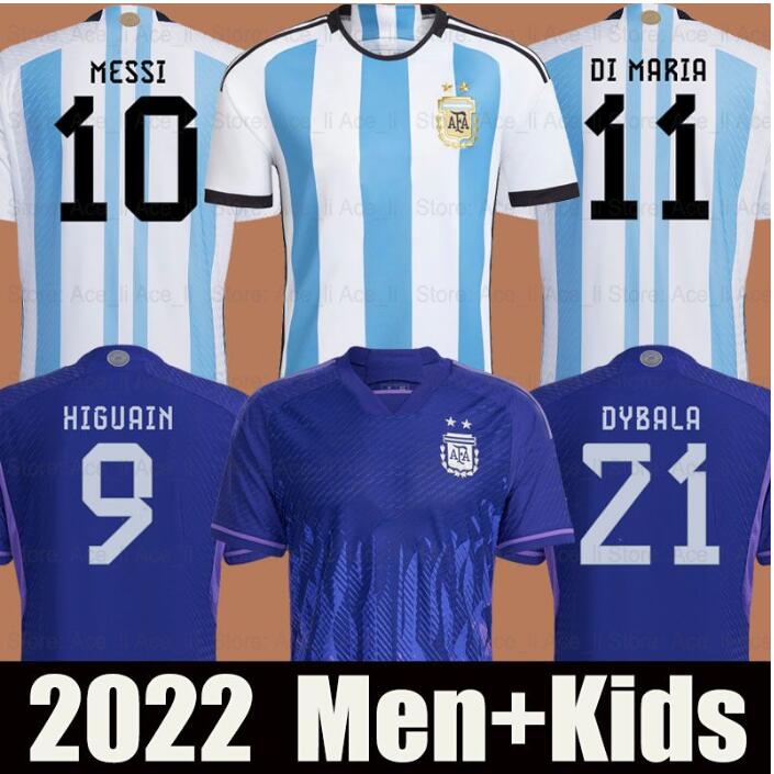 2022 Argentina soccer Jersey fans player version woRLD CUp DYBALA AGUERO MARADONA DI MARIA MESSIs 22 23 Home away pre-match Men Kids kit sets socks football shirt, Color
2022 Argentina soccer Jersey fans player version woRLD CUp DYBALA AGUERO MARADONA DI MARIA MESSIs 22 23 Home away pre-match Men Kids kit sets socks football shirt, Color