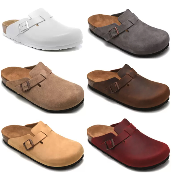 Designer Slippers Men Slipper Women Slides Boston Slipper Flip Flops Platform Sandals Bathroom Striped Casual Comfortable Slide Cork Flat Clogs