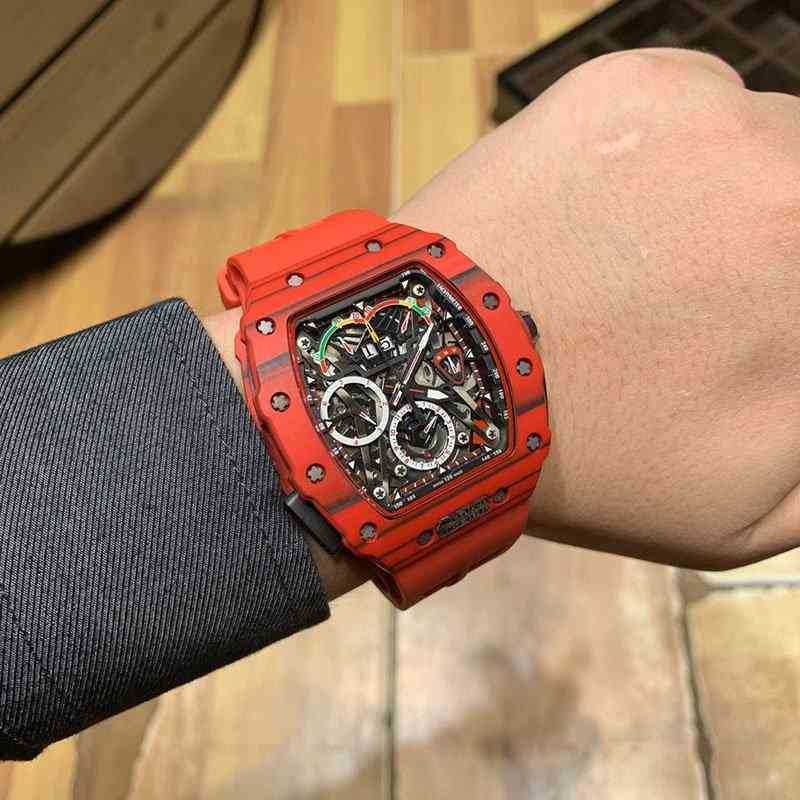 Watch designer Luxury Wristwatch Richa Milles Business Leisure R50-03 Automatic Mechanical Red Carbon Fiber Case Tape Men's esOI7H 00IY, Black
Watch designer Luxury Wristwatch Richa Milles Business Leisure R50-03 Automatic Mechanical Red Carbon Fiber Case Tape Men's esOI7H 00IY, Black
